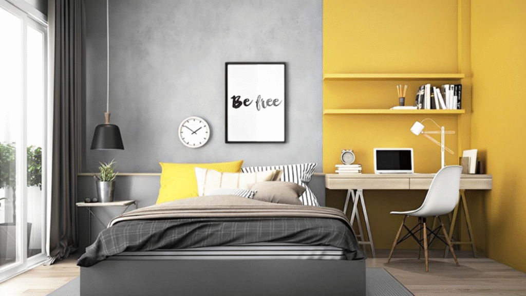 Grey and Yellow