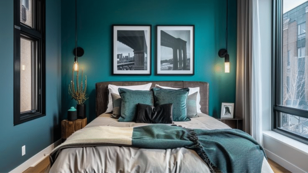 Teal and Grey